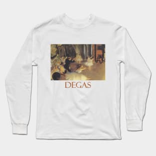 Rehearsal on Stage by Edgar Degas Long Sleeve T-Shirt